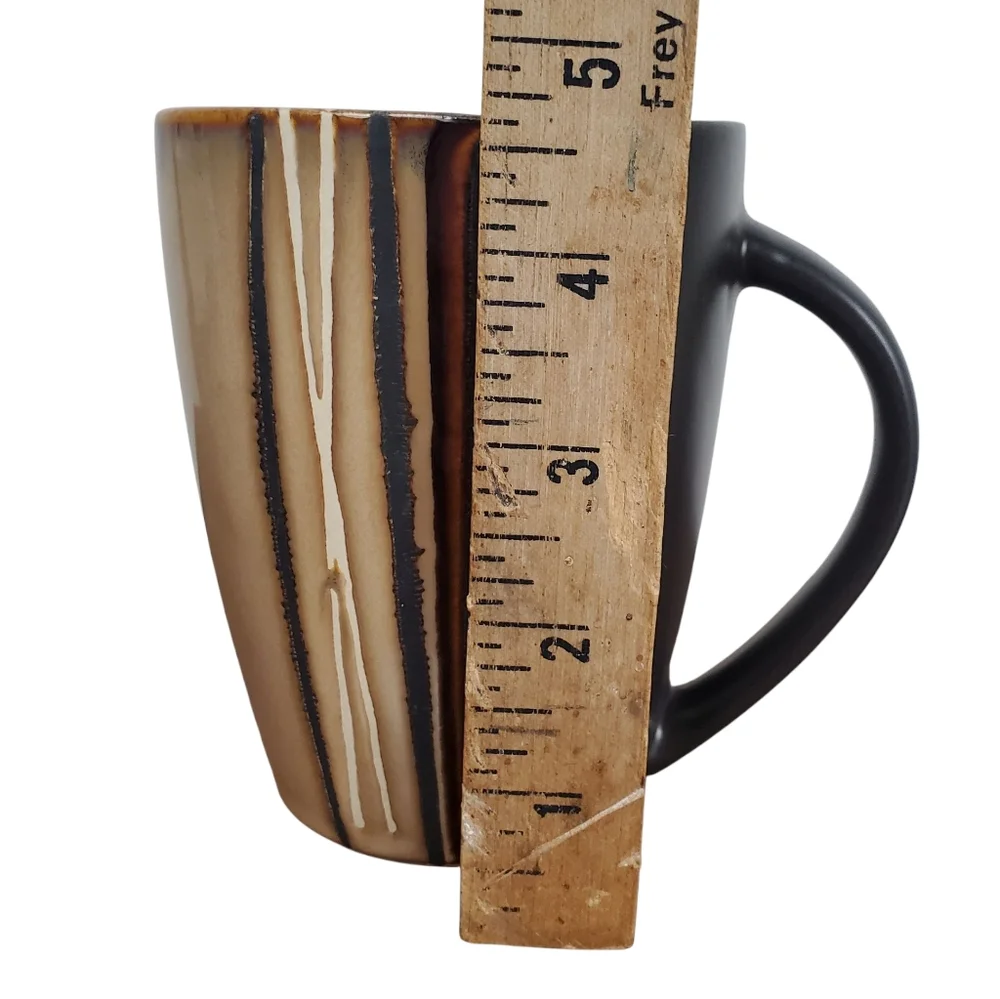 Vntg Better Homes & Gardens "Bazaar Brown" Stoneware Coffee Mug - Picture 5 of 6